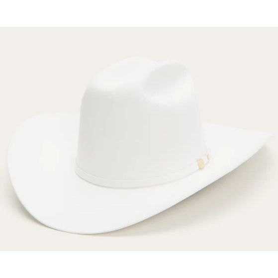 Stetson White 100X El Presidente Beaver & Cashmere Cowboy Hat