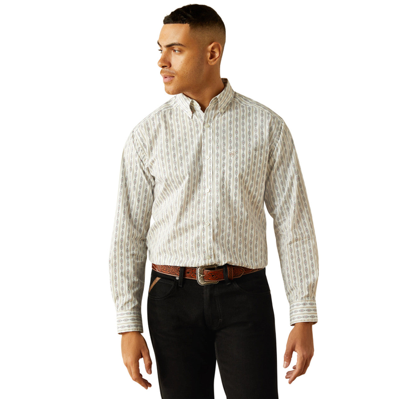 Men's Ariat William Classic Fit Shirt-White