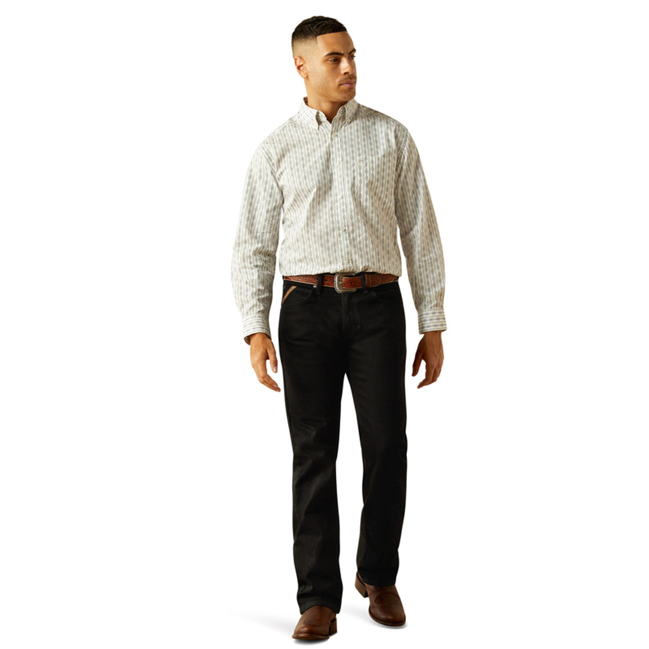 Men's Ariat William Classic Fit Shirt-White