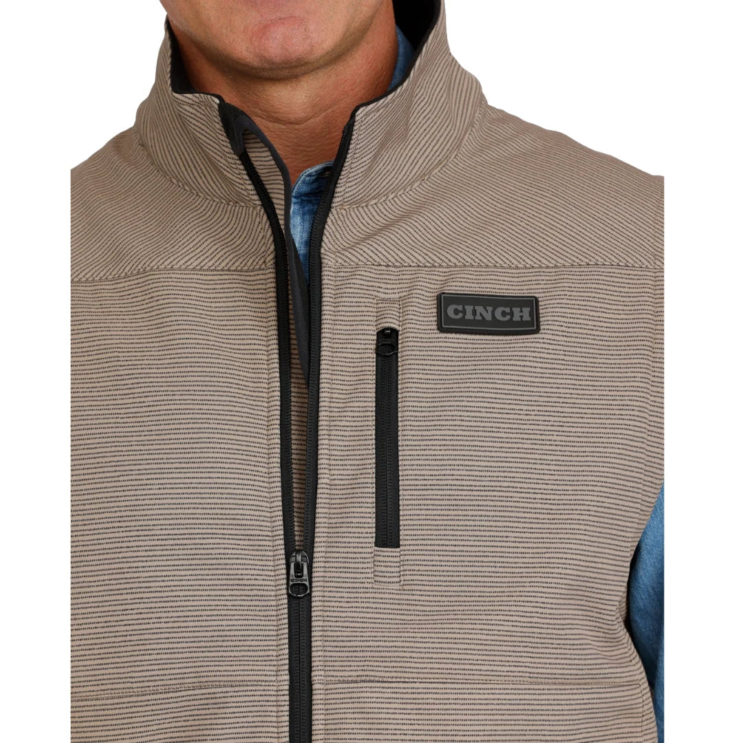 Men's Cinch Concealed Carry Bonded Vest-Khaki
