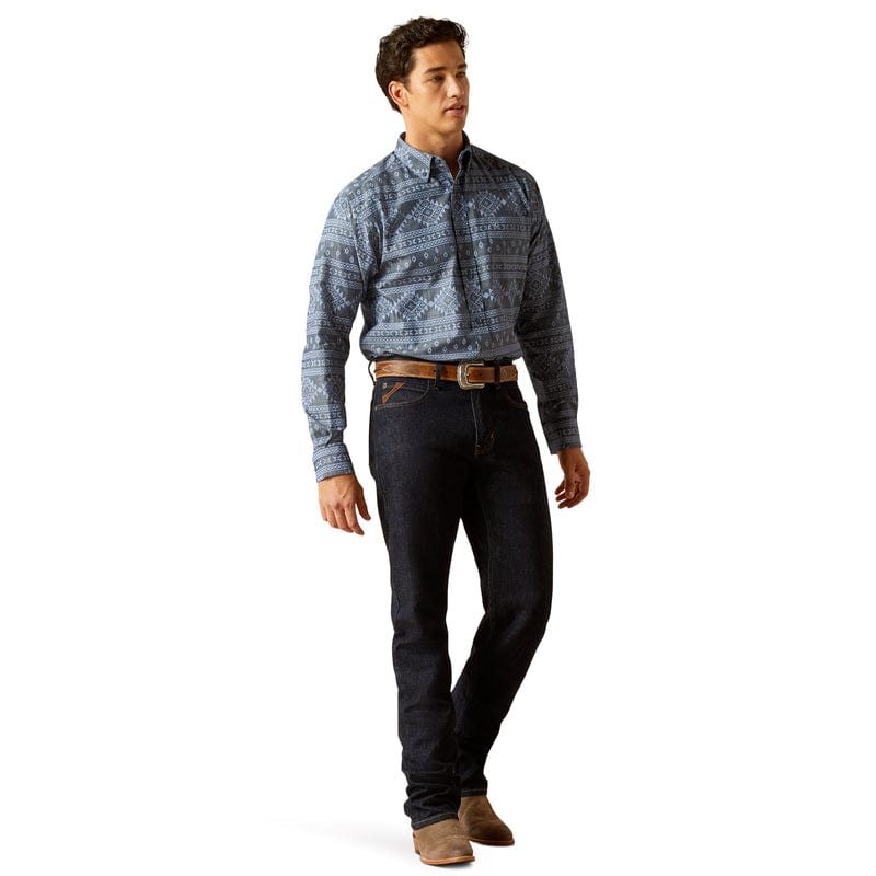 Men's Ariat Eddie Classic Fit Shirt - Navy