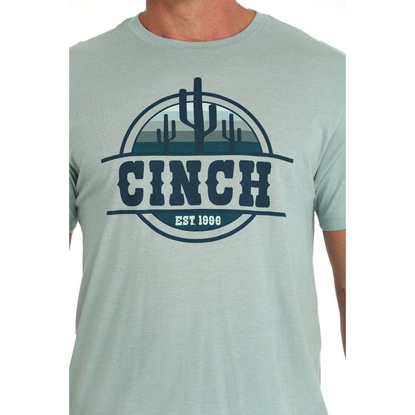 Men's Cinch Cactus T-shirt-Green