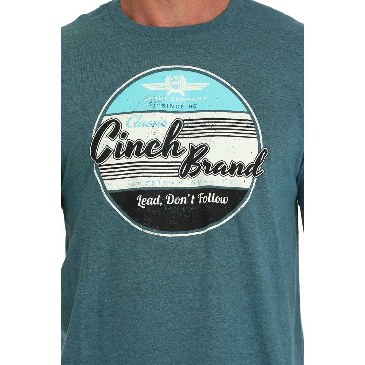 Men's Cinch Brand T-shirt-Blue