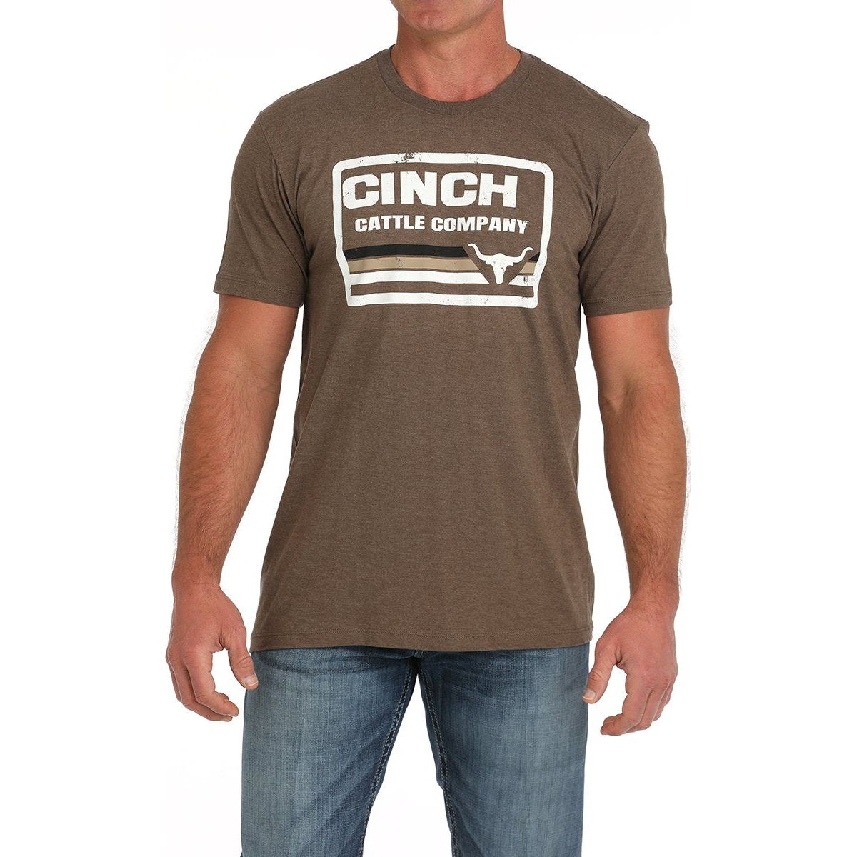 MEN'S CINCH CATTLE COMPANY TEE - BROWN