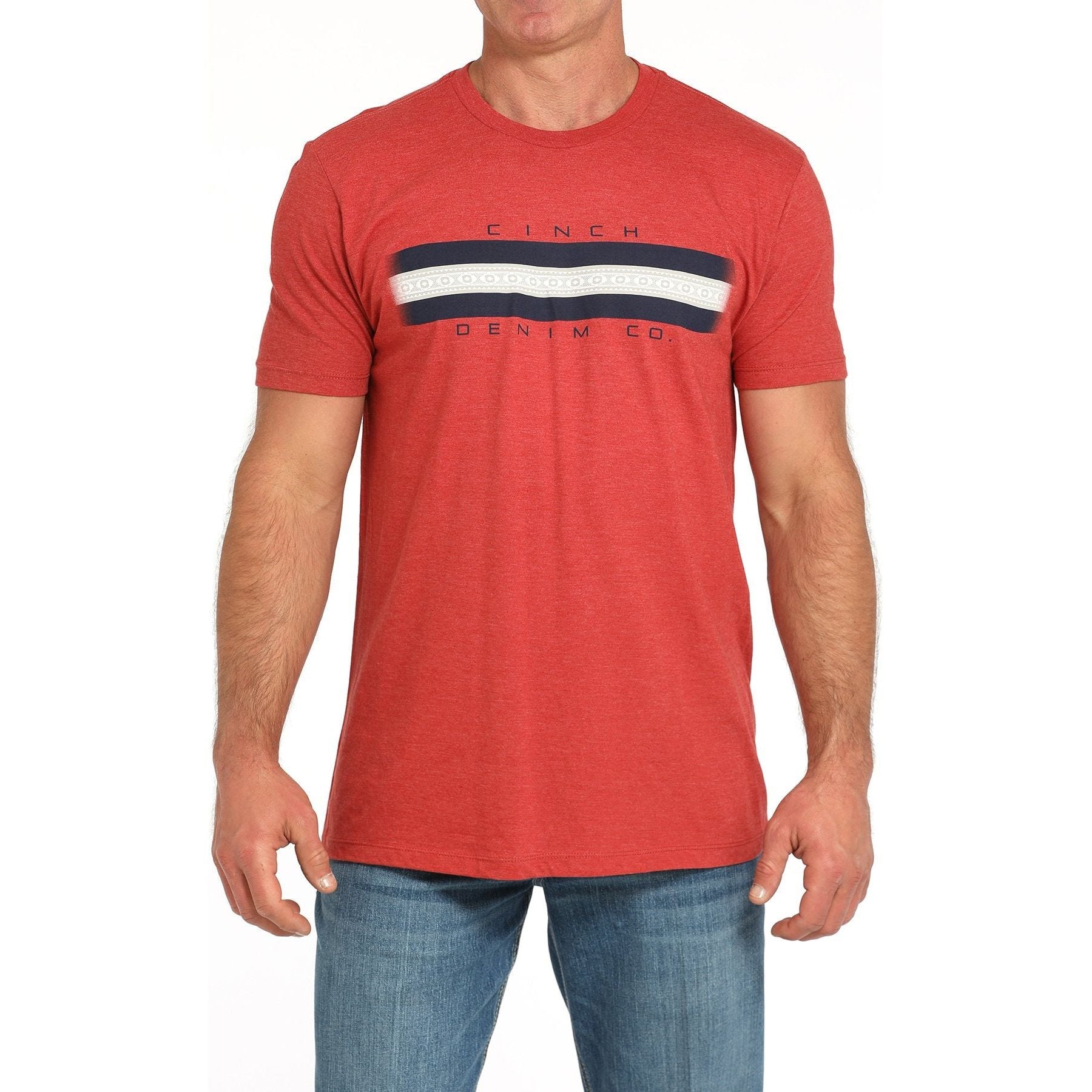 Men's Cinch Denim Co. T-shirt-Red