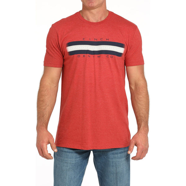 Men's Cinch Denim Co. T-shirt-Red