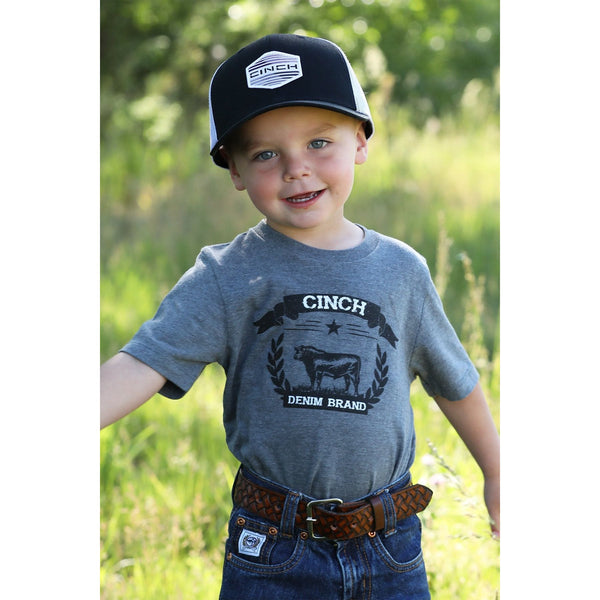 Cinch Baby/Toddler/ Cinch Denim Tee - Gray