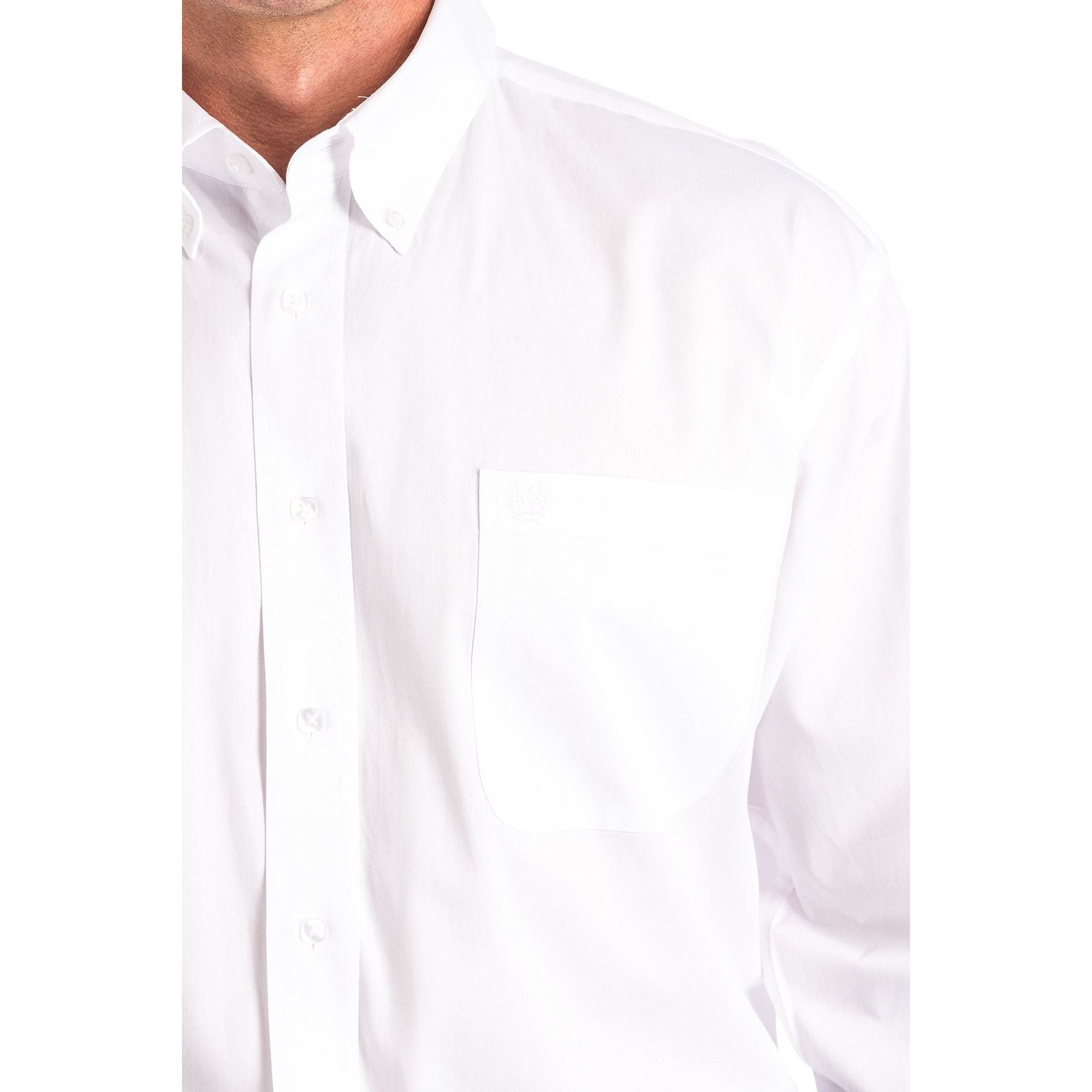 Men's Cinch Solid White Button-Down Shirt