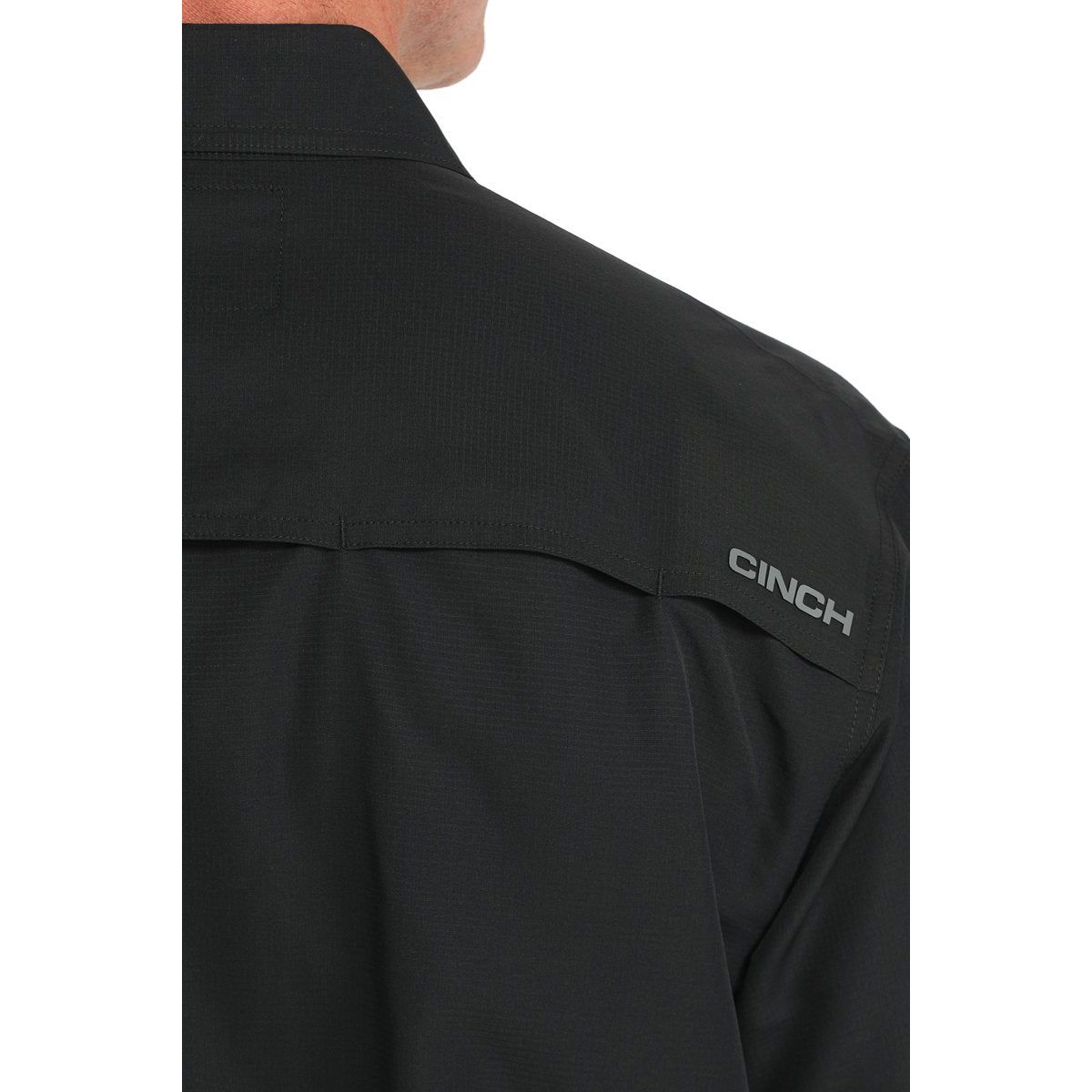 Men's Cinch Solid ArenaFlex Short Sleeve Shirt-Black