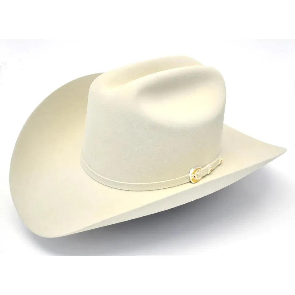 Western White canvas Child Cowboy Hat size 6 3/8 for Kids w/short brim