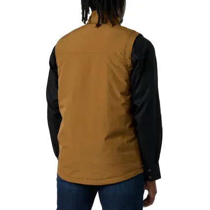 Men's Cinch Canvas Quilted Polyfill Lined Vest-Brown
