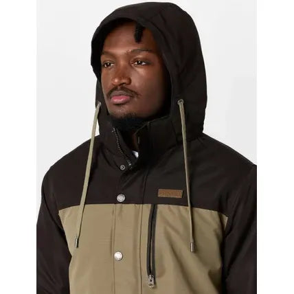 Men's Cinch Hooded Barn Coat-Brown