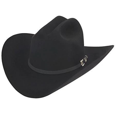 10X Larry Mahan's JERARCA Black Beaver Fur Felt Western Cowboy Hat
