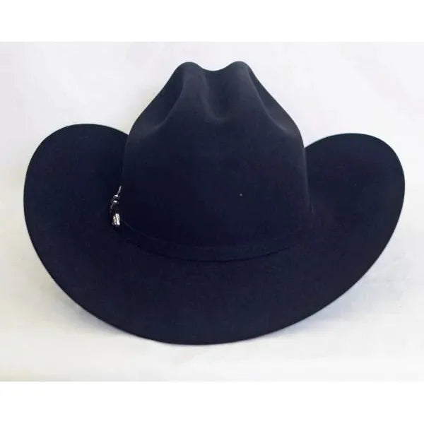 10X Larry Mahan's JERARCA Black Beaver Fur Felt Western Cowboy Hat