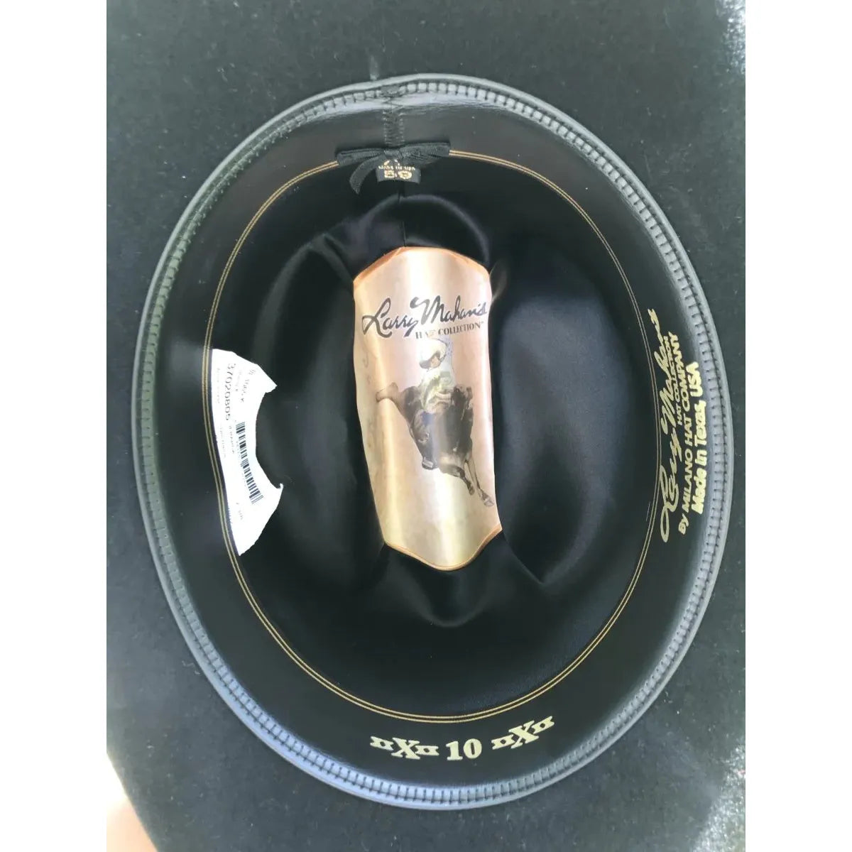 10X Larry Mahan's JERARCA Black Beaver Fur Felt Western Cowboy Hat