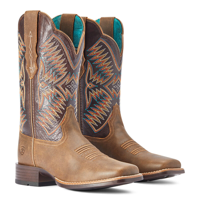 Women's Ariat Odessa StretchFit Western Boot - Fateful Brown