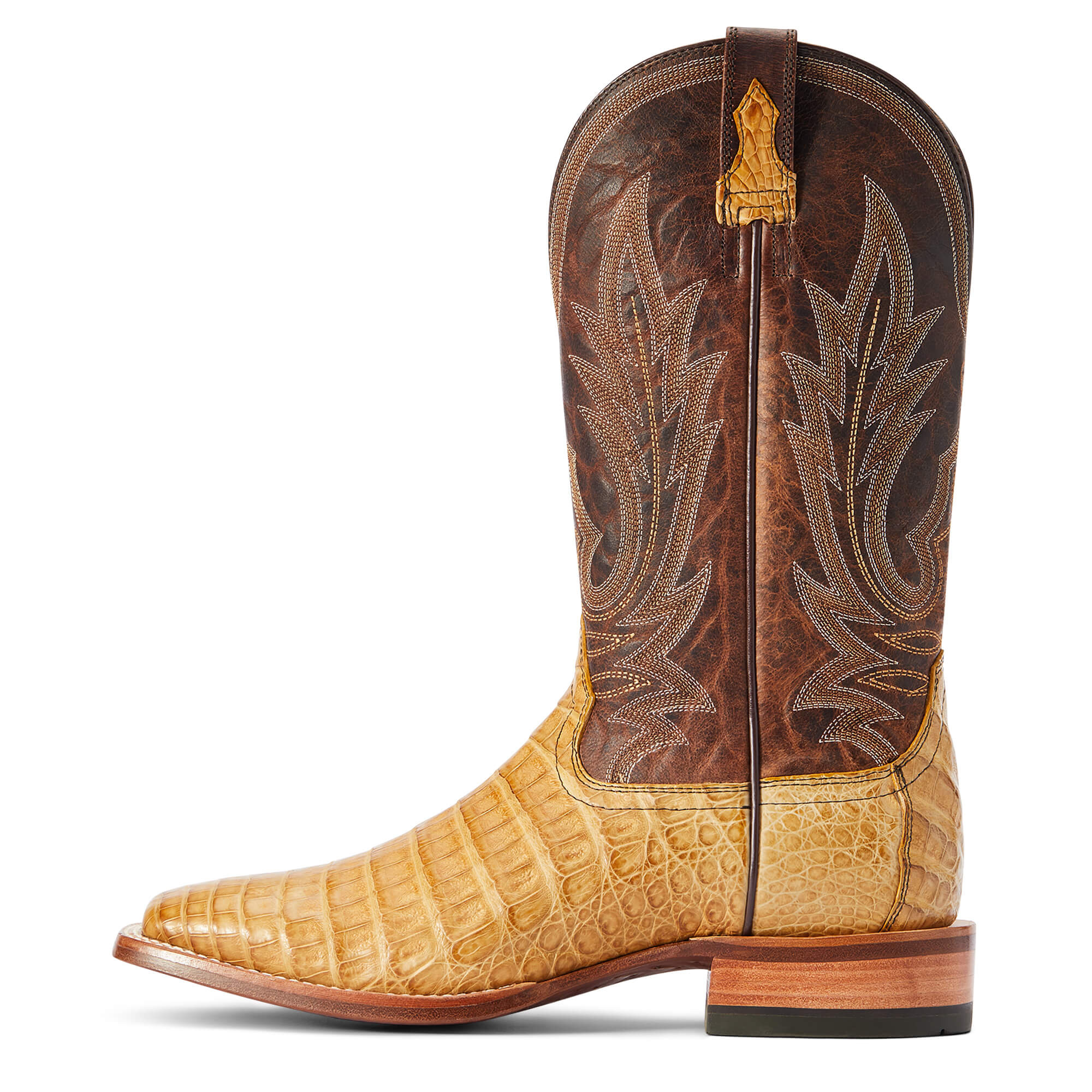 Mens Ariat Gunslinger Western Boot - HONEYCOMB CAIMAN BELLY