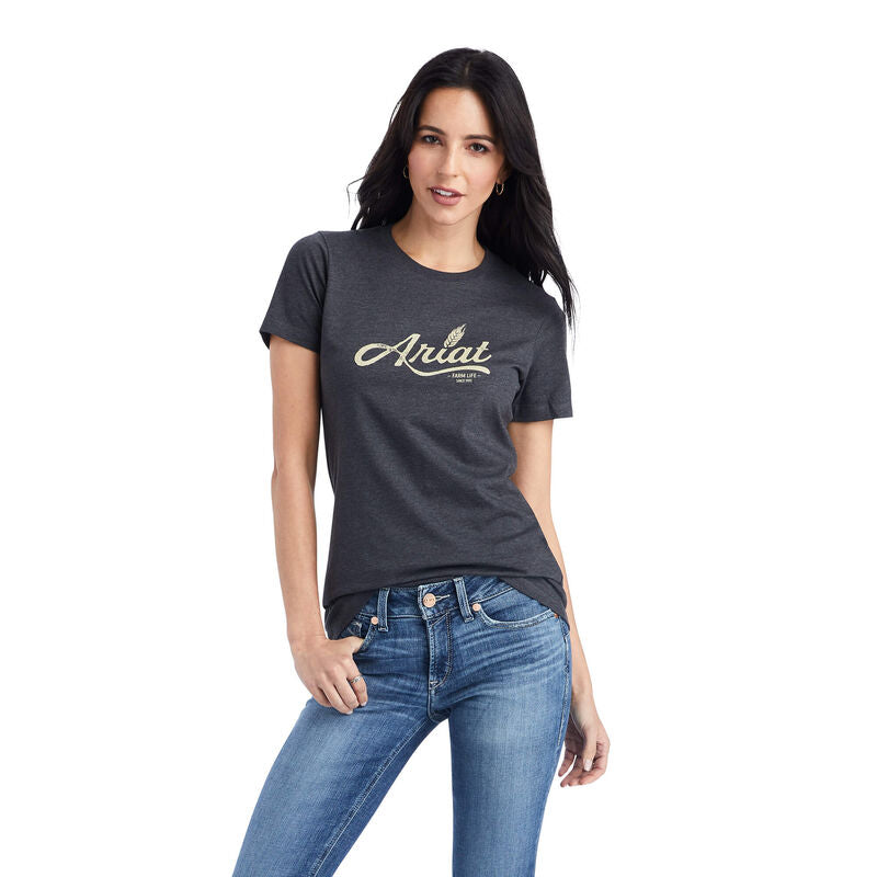Women's Ariat Wheat Script Tee