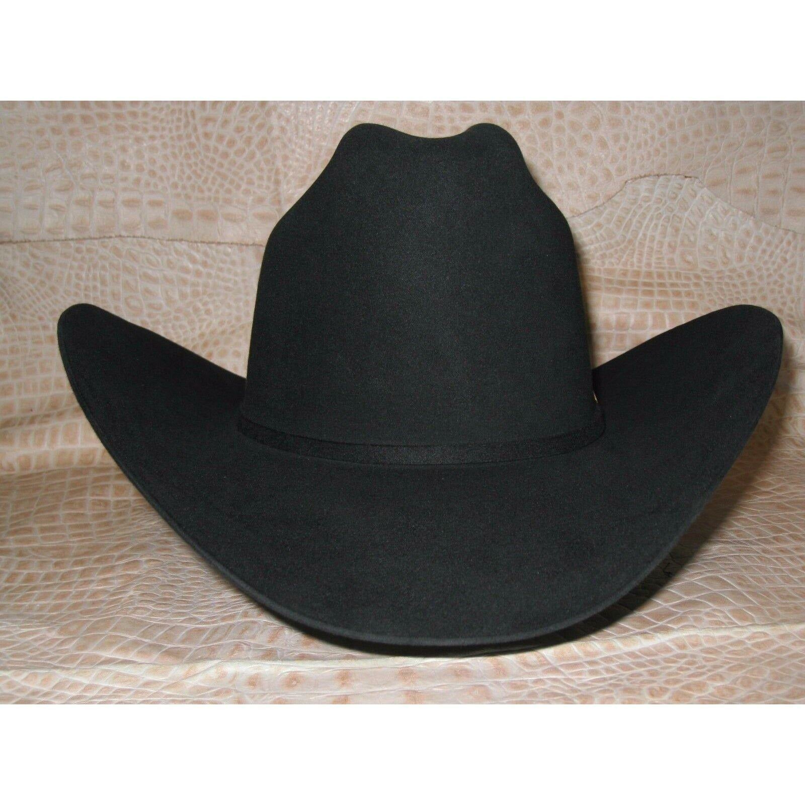 New Stetson Western Wear Cowboy 100x Black El Presidente Beaver & Cashmere Hat - CWesternwear