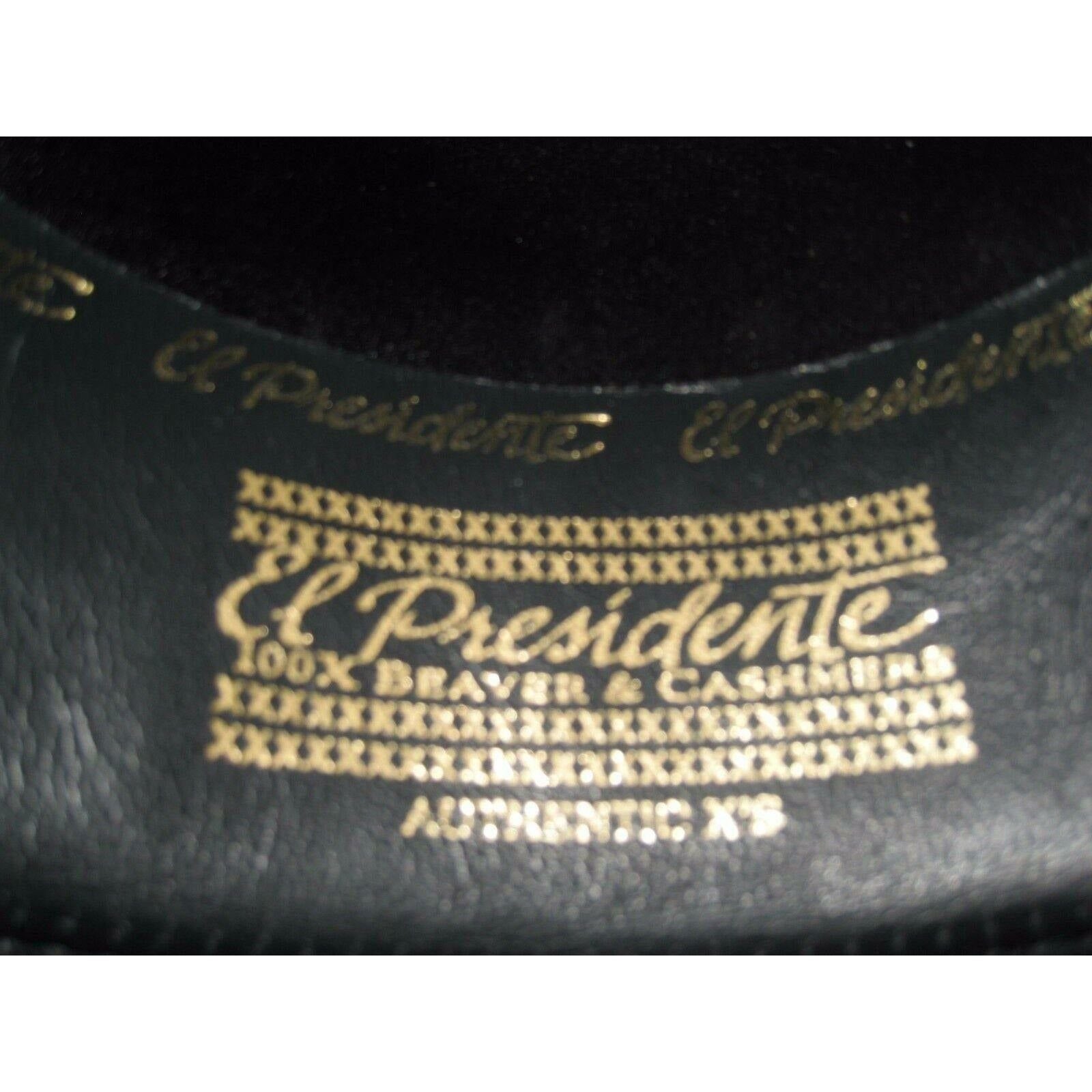 New Stetson Western Wear Cowboy 100x Black El Presidente Beaver & Cashmere Hat - CWesternwear