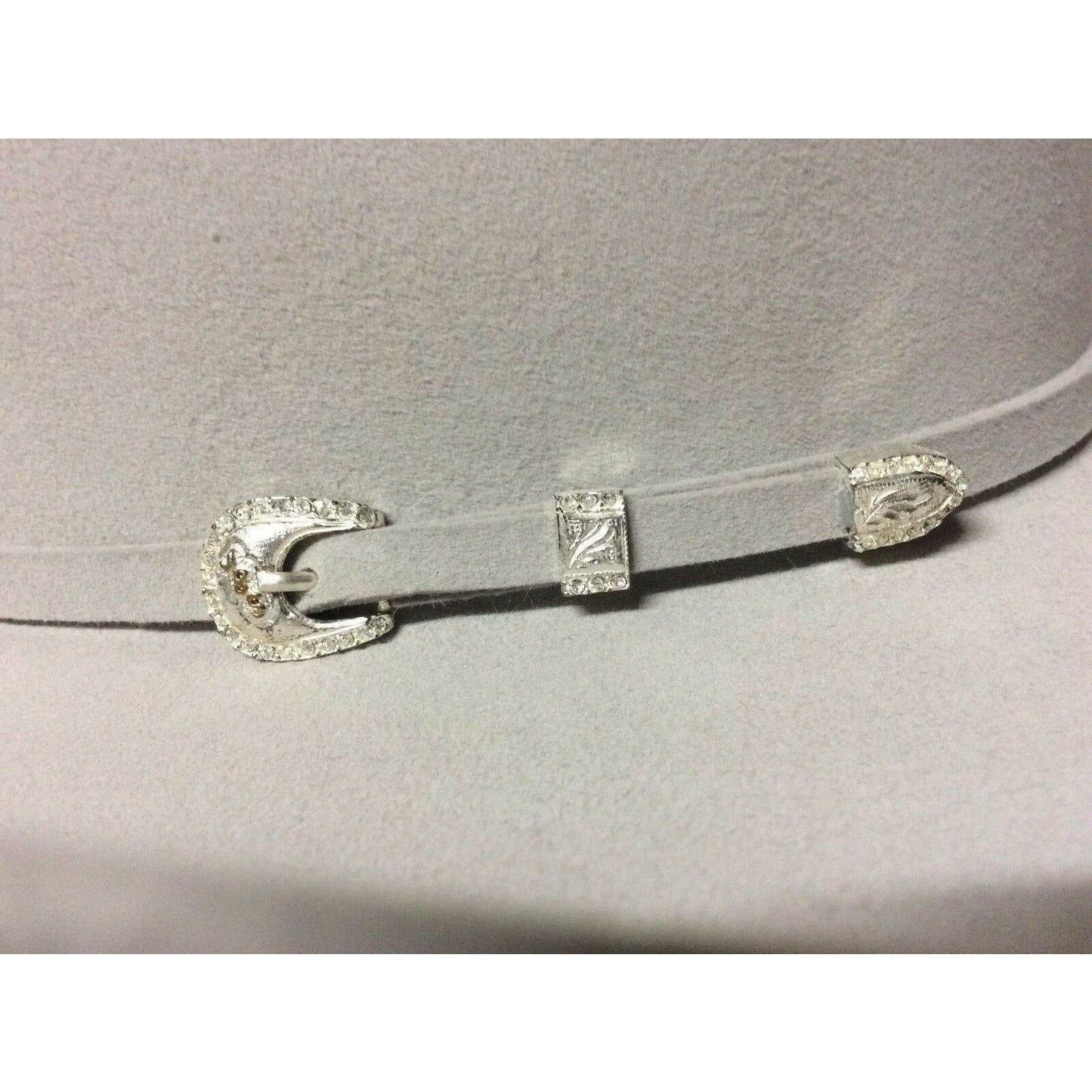 New Stetson Shasta Mist Grey 10X Beaver Fur Felt Western Cowboy Hat - CWesternwear