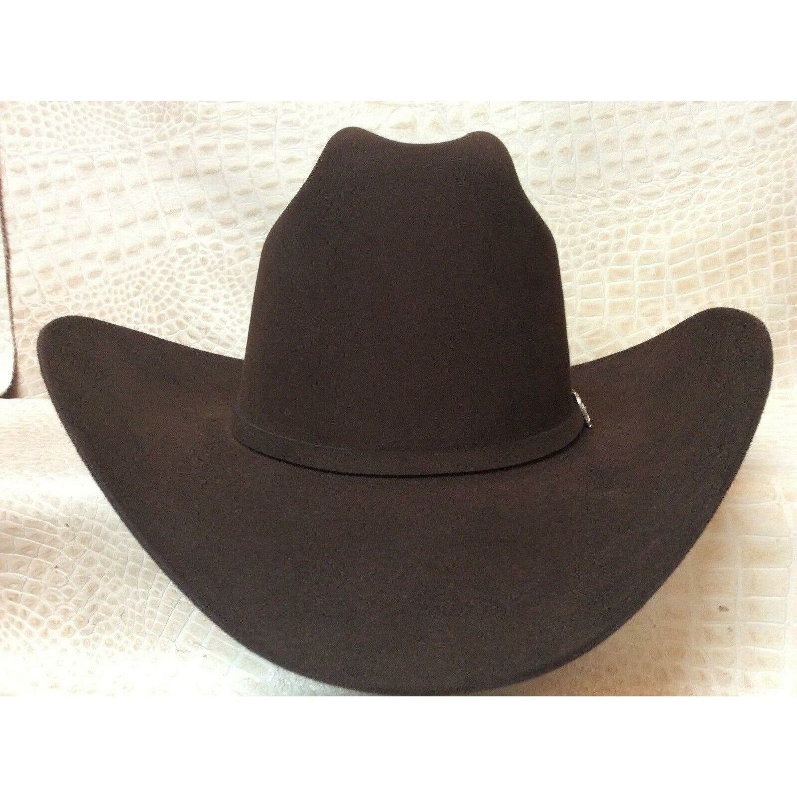 30X Stetson El Patron Chocolate Brown Beaver Fur Felt Western Cowboy Hat - CWesternwear