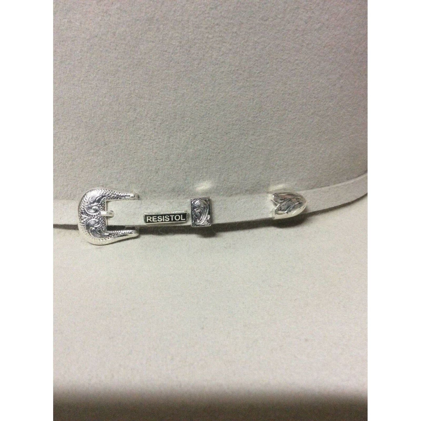 New Resistol 6X Midnight Silver Belly Beaver Fur Felt Open Crown Cowboy Hat Western Rodeo - CWesternwear