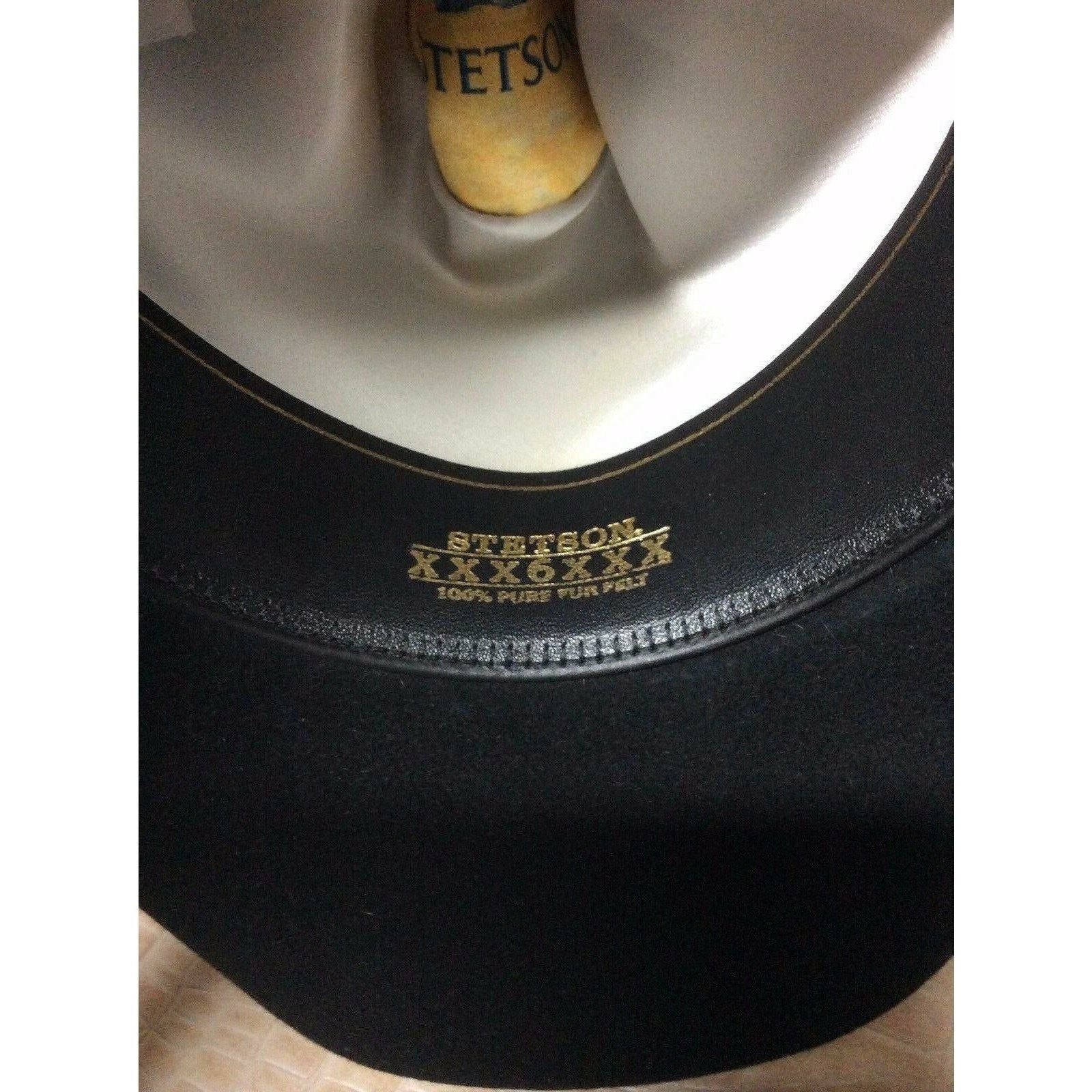 New Stetson Skyline Black 6X Beaver Fur Felt Western Rodeo Riding Cowboy Hat - CWesternwear