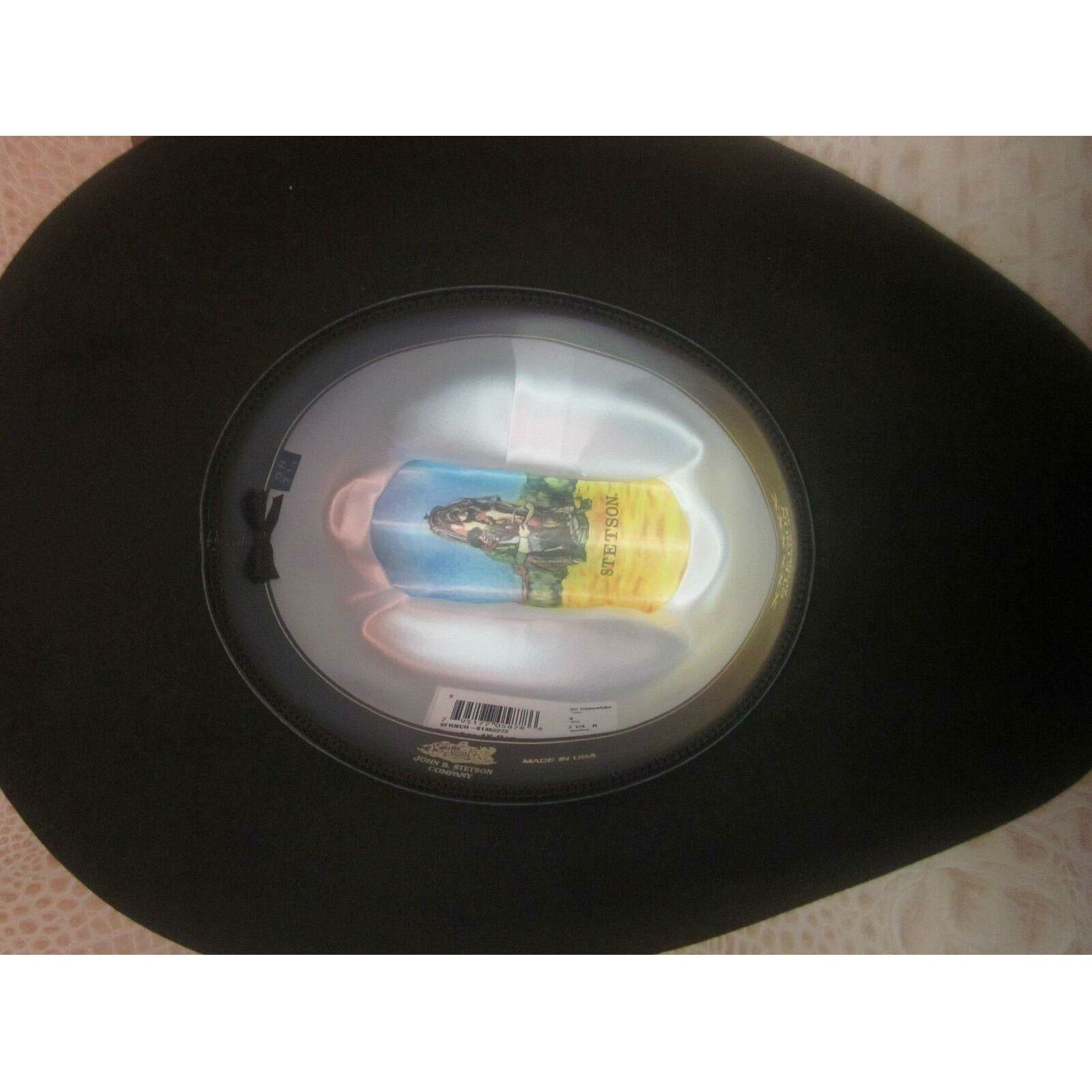 Stetson Rancher Chocolate 6X Beaver Fur Felt Western Cowboy Hat - CWesternwear