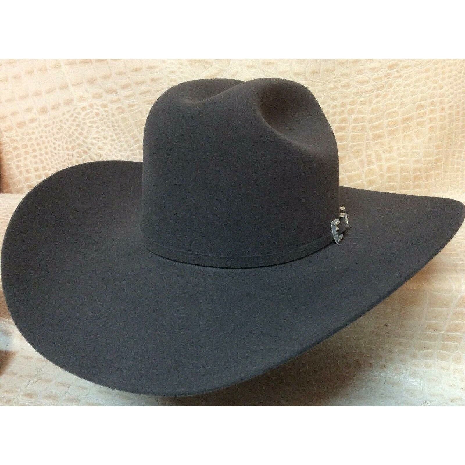 New Stetson Skyline Granite Grey 6X Beaver Fur Felt Western Rodeo Cowboy Hat - CWesternwear