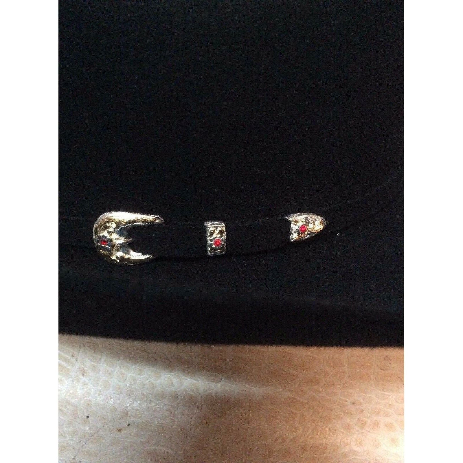 New Mens Larry Mahans Black 6X Beaver Fur Felt Western Cowboy Hat - CWesternwear