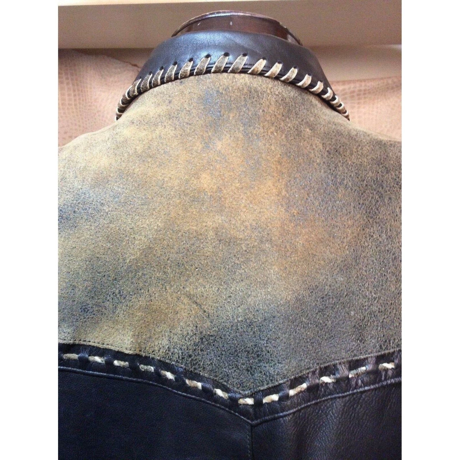 New Mens Vintage Italian Lamb Skin Brown Leather Western Cowboy Dress Jacket - CWesternwear