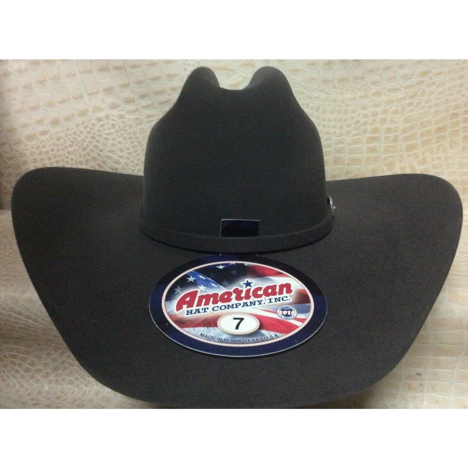 American Hat Co. Steel 7X Beaver Fur Felt Cowboy Hat Western Rodeo Stetson - CWesternwear