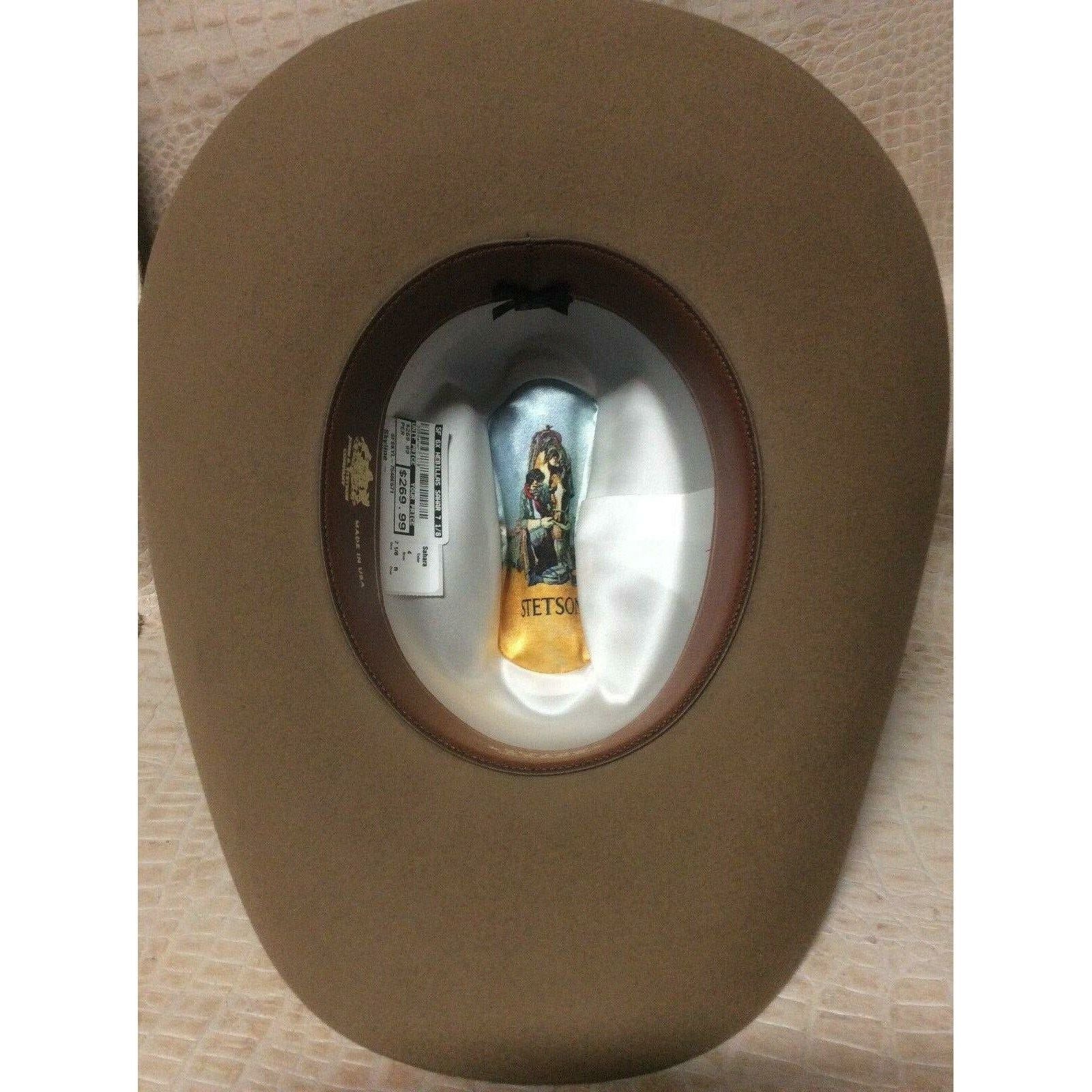 New Stetson Skyline Sahara 6X Beaver Fur Felt Western Rodeo Riding Cowboy Hat - CWesternwear