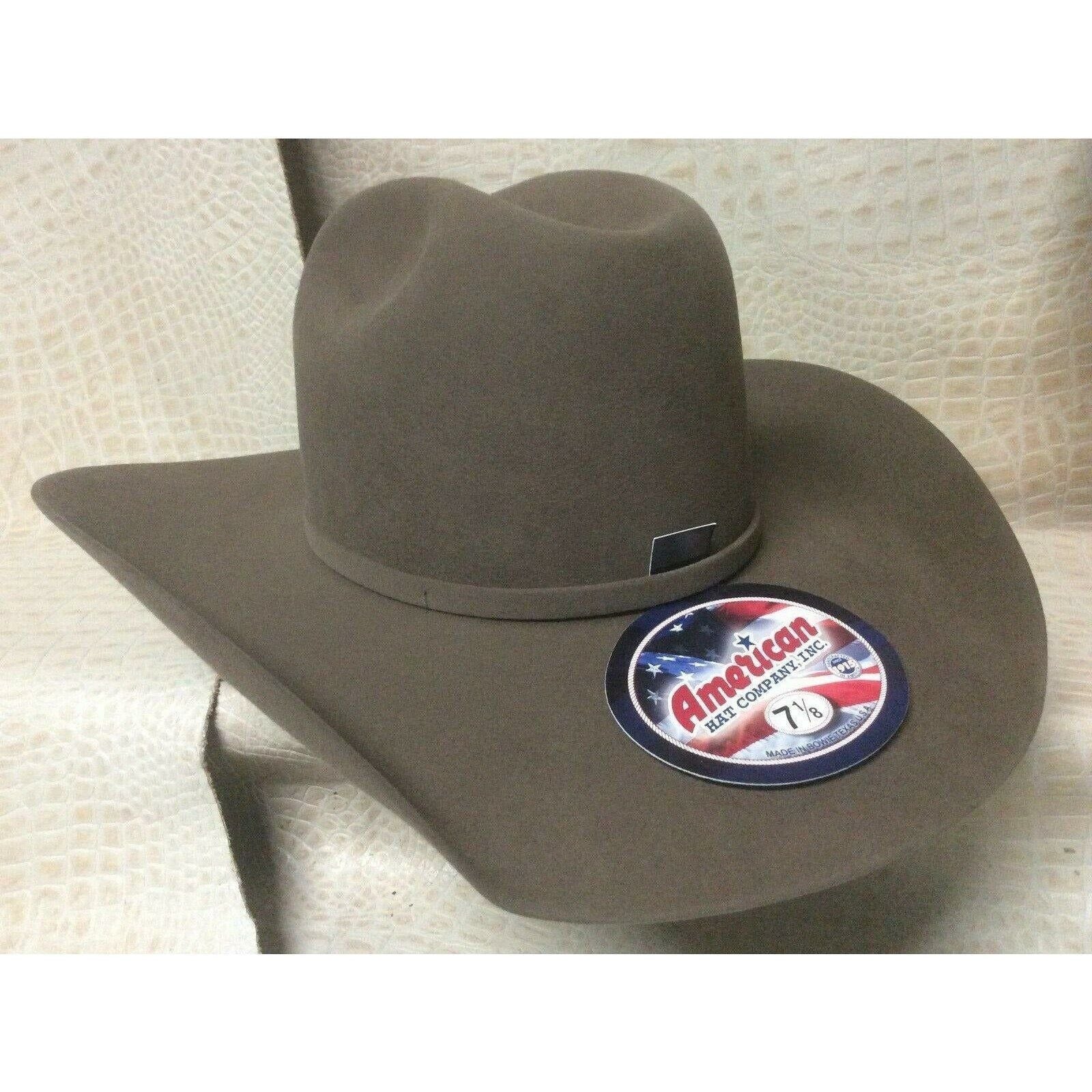 American Hat Co. Pecan 10X Beaver Fur Felt Cowboy Hat Western Rodeo - CWesternwear