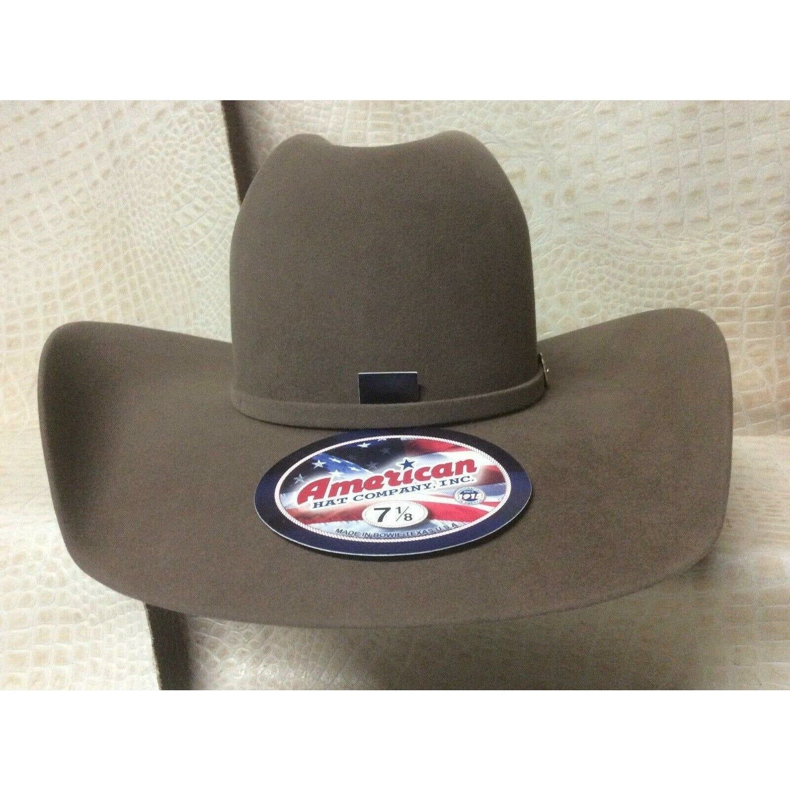 American Hat Co. Pecan 10X Beaver Fur Felt Cowboy Hat Western Rodeo - CWesternwear