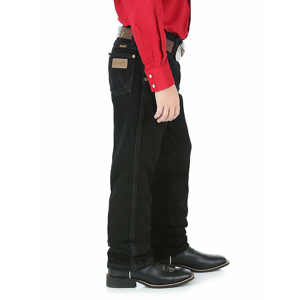 BOY'S WRANGLER® COWBOY CUT® ORIGINAL FIT JEAN IN OVERDYED BLACK