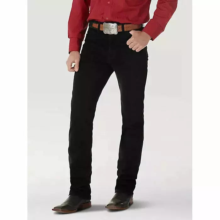 WRANGLER® COWBOY CUT® SILVER EDITION SLIM FIT BLACK JEAN - CWesternwear