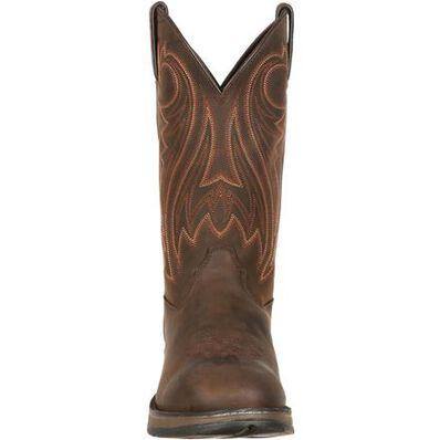 MENS REBEL™ BY DURANGO® CHOCOLATE PULL-ON WESTERN BOOT - CWesternwear
