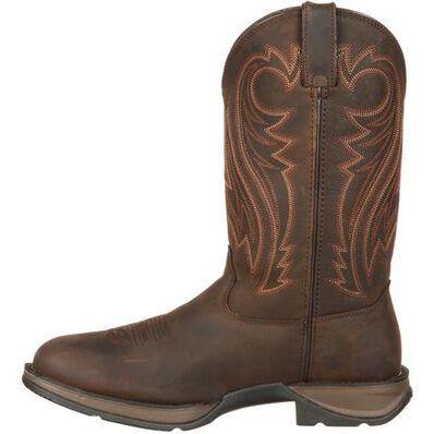 MENS REBEL™ BY DURANGO® CHOCOLATE PULL-ON WESTERN BOOT - CWesternwear