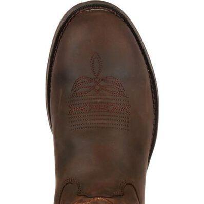 MENS REBEL™ BY DURANGO® CHOCOLATE PULL-ON WESTERN BOOT - CWesternwear