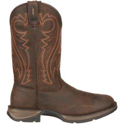 MENS REBEL™ BY DURANGO® CHOCOLATE PULL-ON WESTERN BOOT - CWesternwear