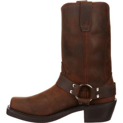 MENS DURANGO® BROWN HARNESS BIKER LEATHER BOOT