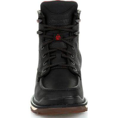 Rocky Rams Horn Work Casual Sport Edge Matte Black Boot - CWesternwear