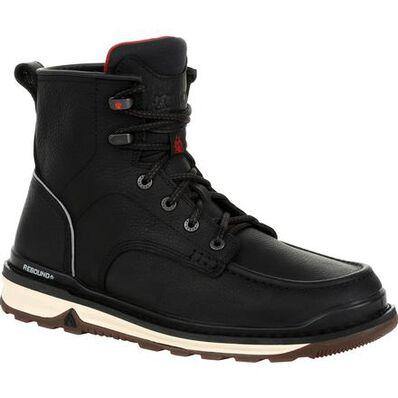 Rocky Rams Horn Work Casual Sport Edge Matte Black Boot