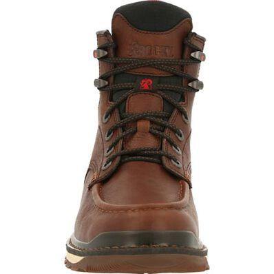 MEN'S ROCKY RAMS HORN UNLINED BROWN WORK CASUAL SPORT WEDGE BOOT - CWesternwear