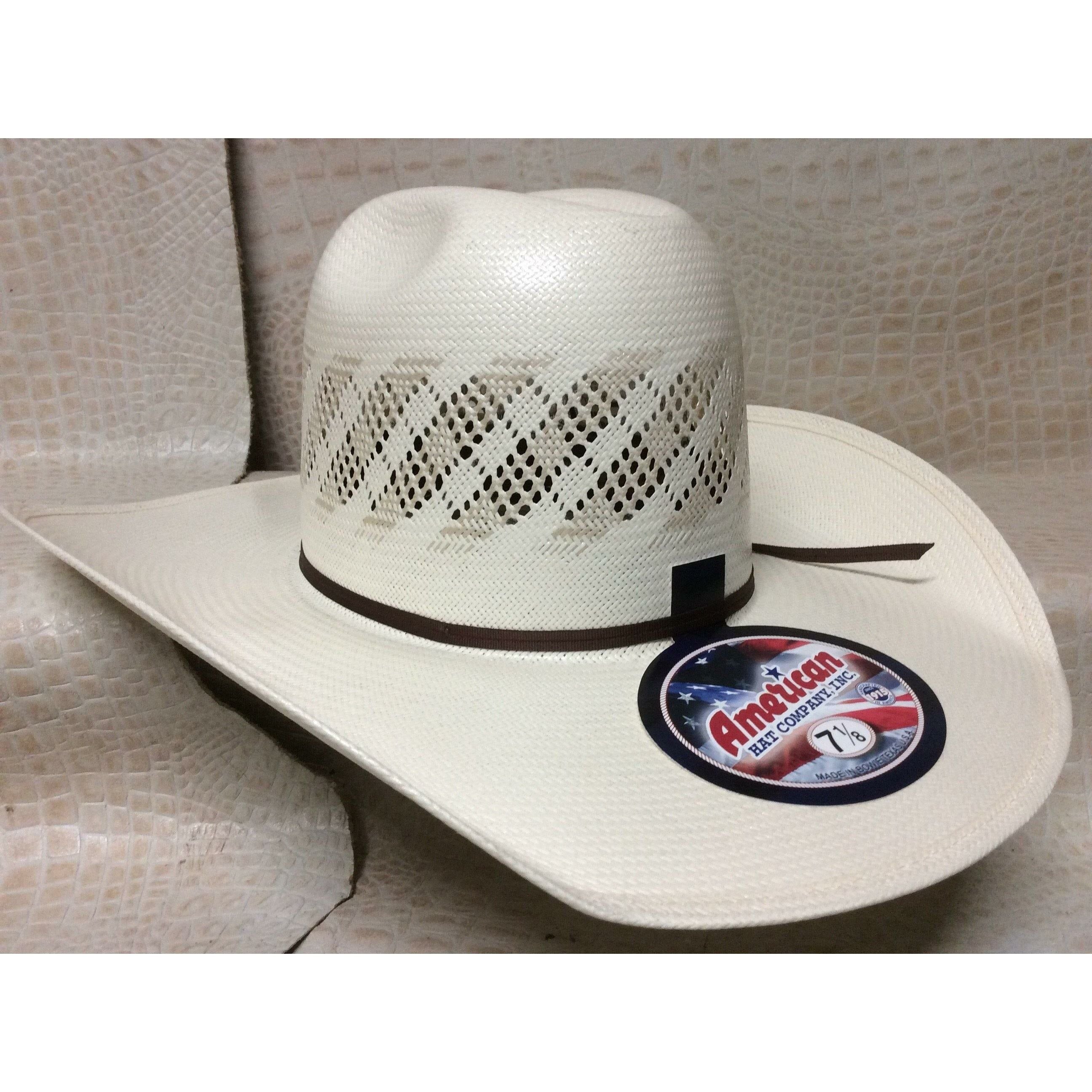 American Hat 20X Tan & Natural Rodeo Western Cowboy Straw Tuf Cooper 6300 Hat - CWesternwear