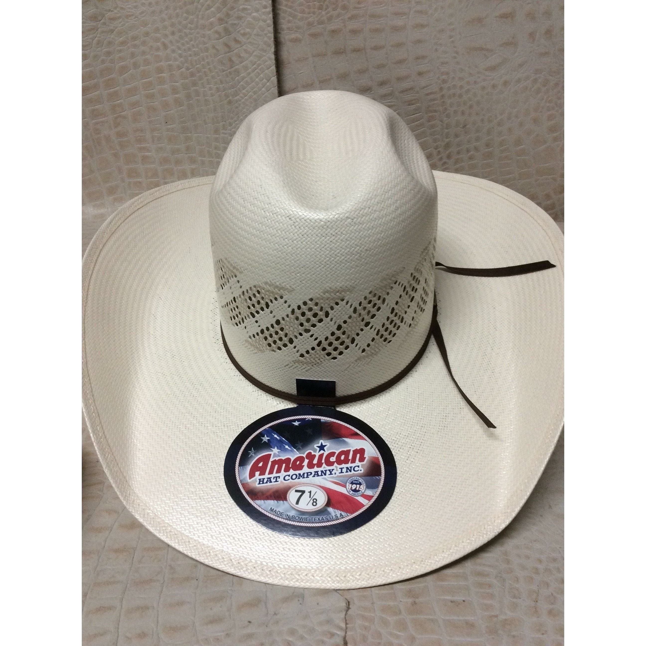 American Hat 20X Tan & Natural Rodeo Western Cowboy Straw Tuf Cooper 6300 Hat - CWesternwear