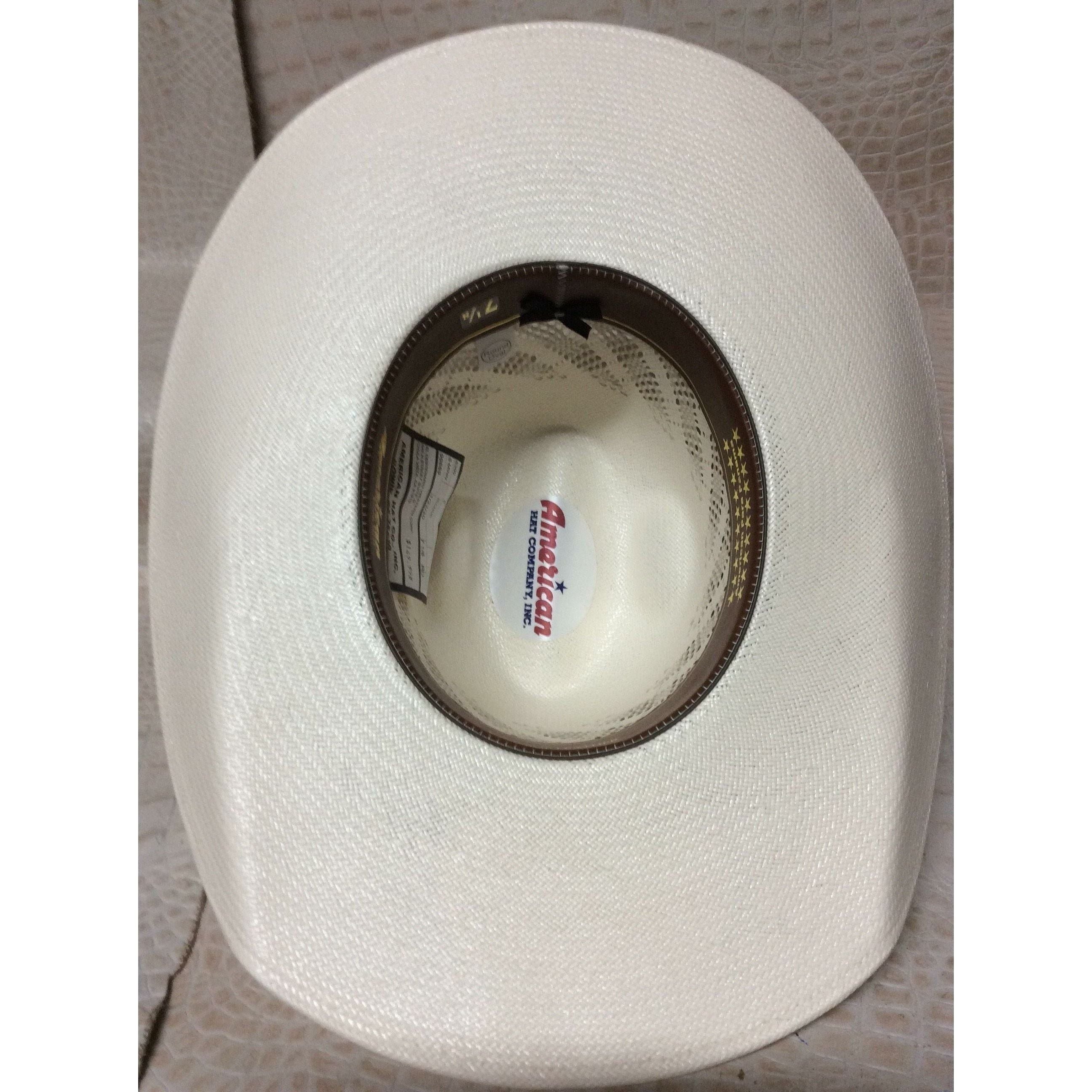 American Hat 20X Tan & Natural Rodeo Western Cowboy Straw Tuf Cooper 6300 Hat - CWesternwear