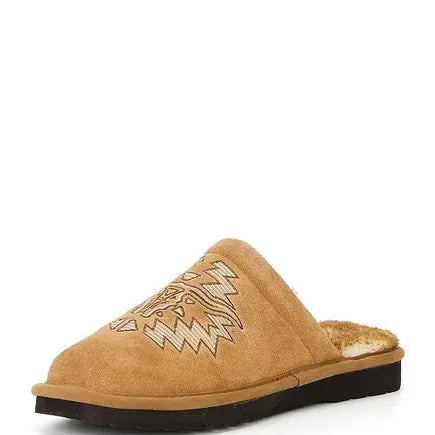 Men's Ariat Rancher Square Toe Embroidery Horns Slipper-Tan